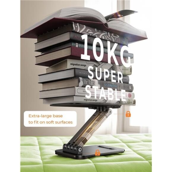 Tablet Stand for iPad Stand Holder Desk, Foldable Home Office Desk - Picture 6 of 7